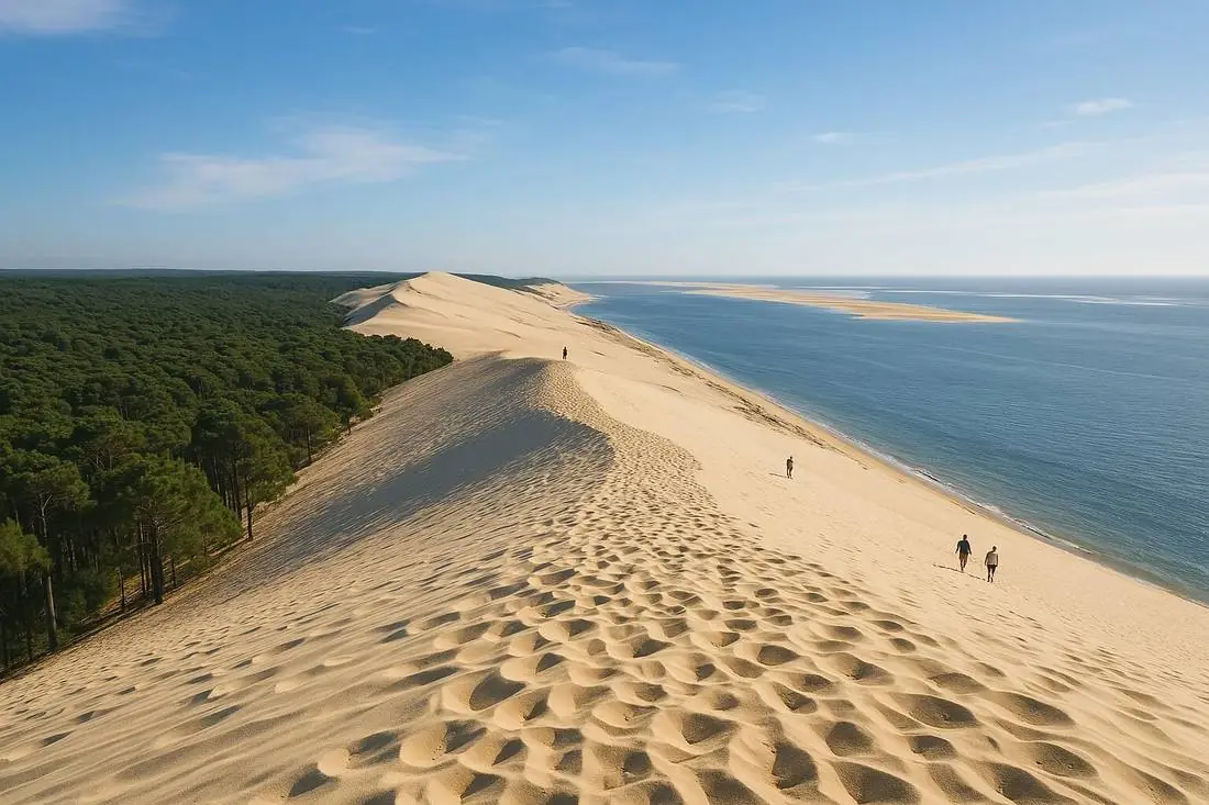 Dune du Pilat, destination d'excursion avec chauffeur privé