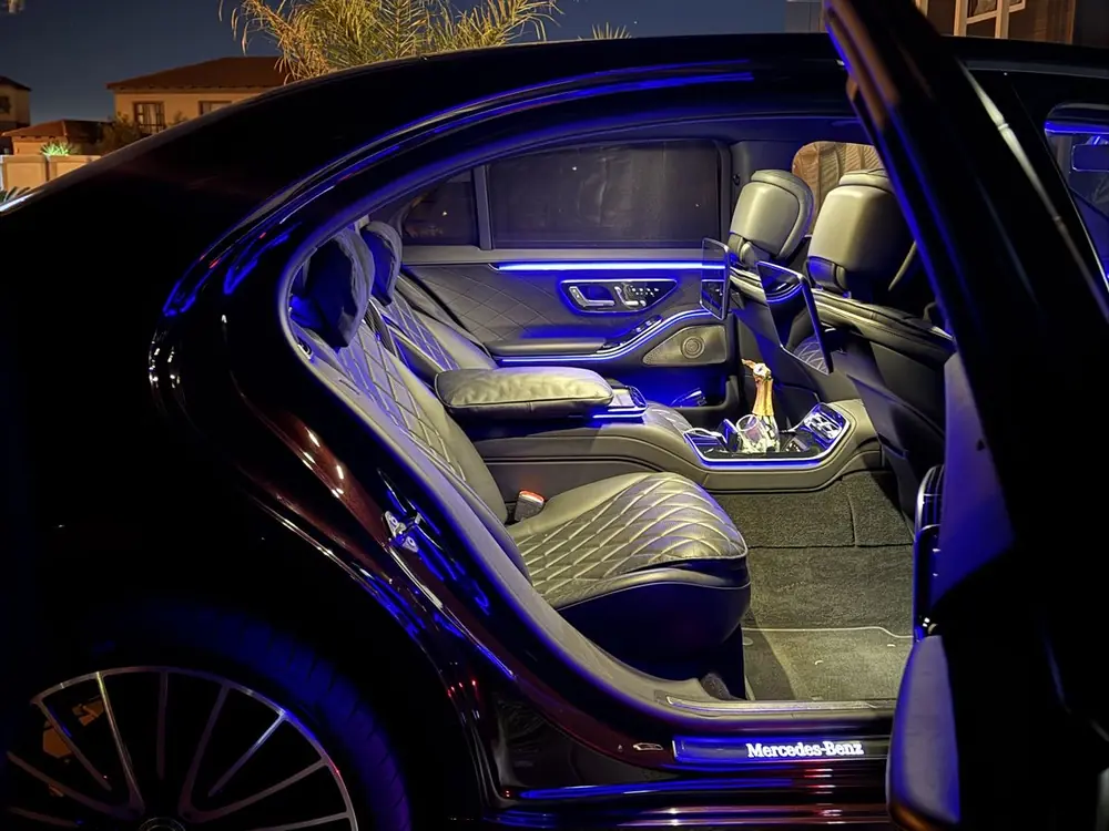 Sièges arrière de la Mercedes Classe S